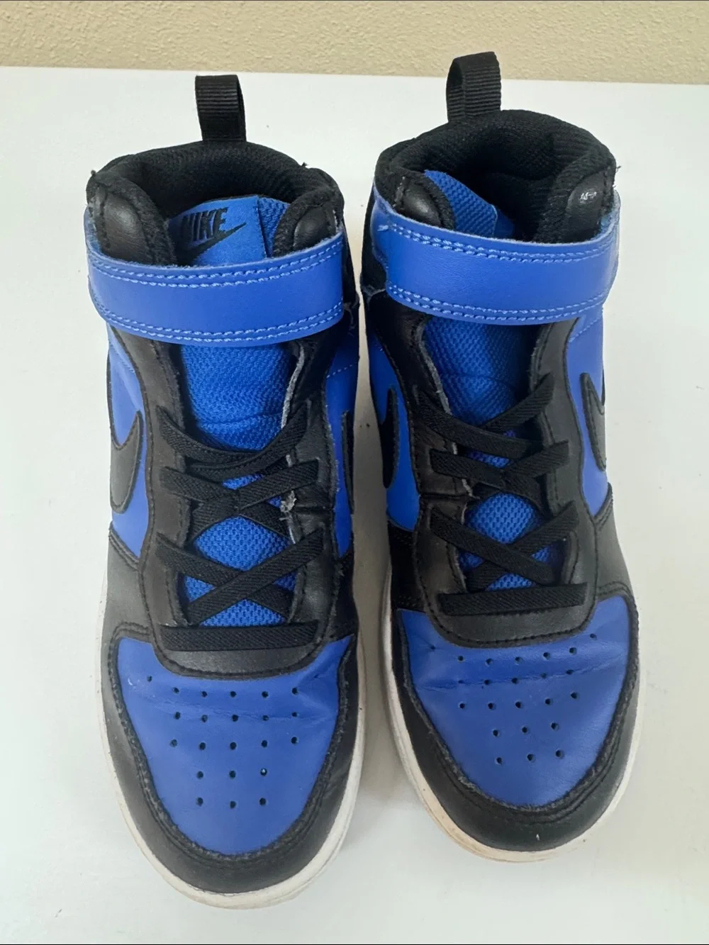 Nike Kids Blue and Black High-Top Sneakers